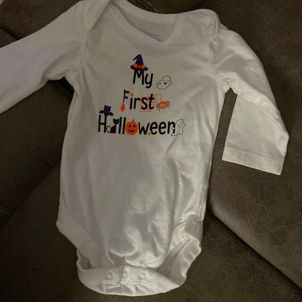 1st Halloween long sleeve onesies